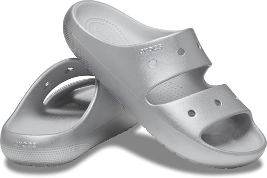 CROCS Unisex Adult Classic Sandal V2, USM13W15/EU48-49, Silver, 209970. Bu