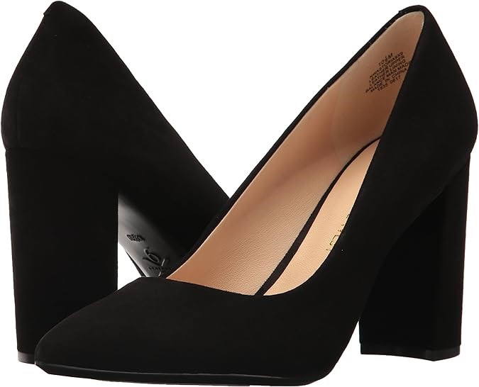 NINE WEST Womens Astoria 9x9 Pump, Size 11M, Black Suede, 25027831. Buyers