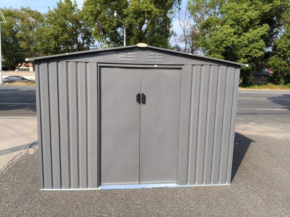 2026 Unused LandHonor 6ft x 8ft Galvanized Apex Roof Metal Shed LHR-MS0608
