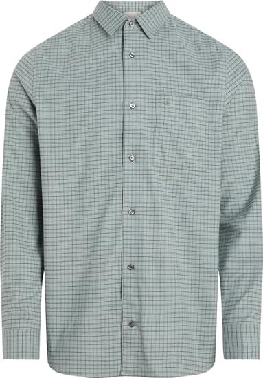 CALVIN KLEIN Men's Soft Twill Mini Check Shirt, Size M, Abyss, K10K113620.