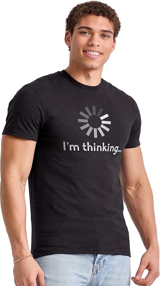 HANES Men's Short Sleeve Graphic T-shirt Collection, L, Black, Y06382 (GT49