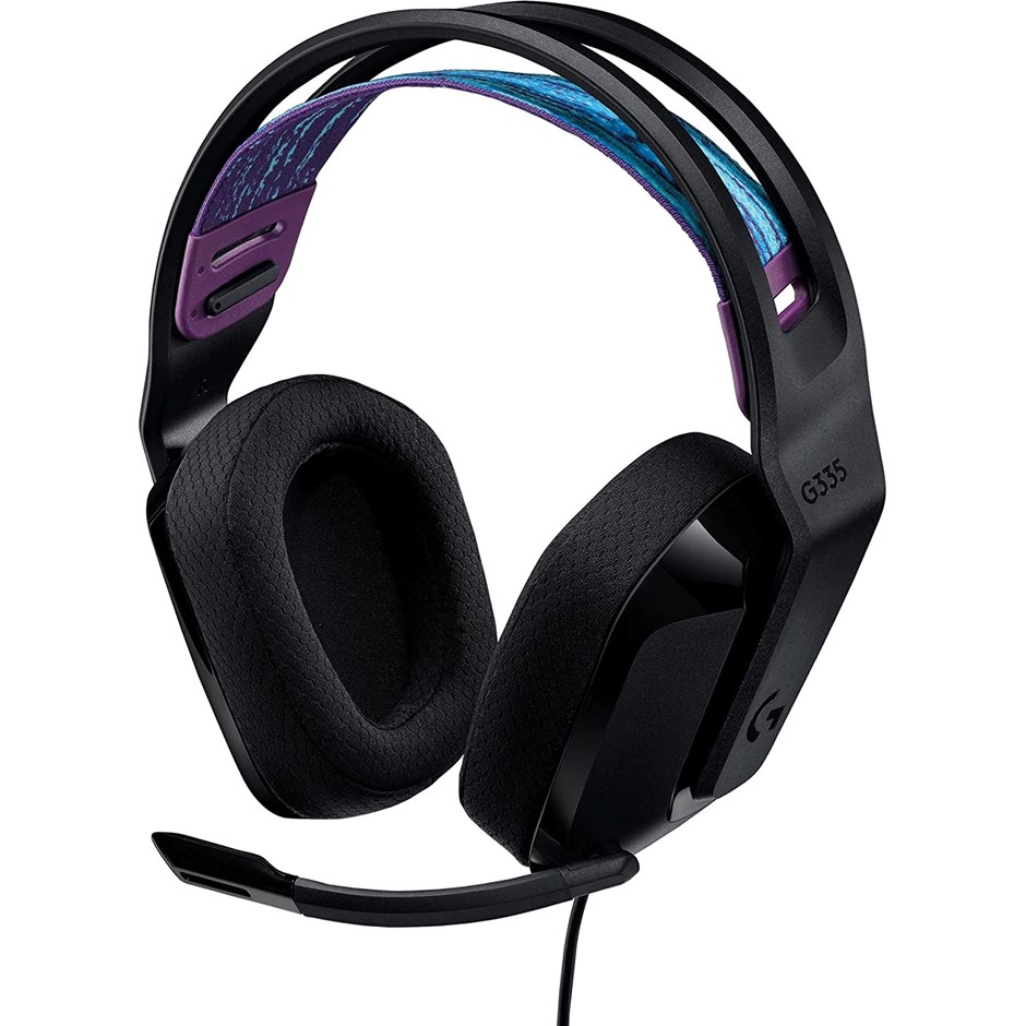 Logitech G G335 Wired Gaming Headset, Black. NB: No box.