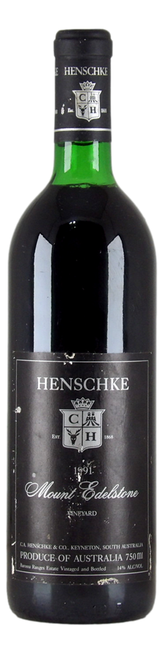 Henschke Mount Edelstone Shiraz 1991 (1x 750mL), Barossa, SA.