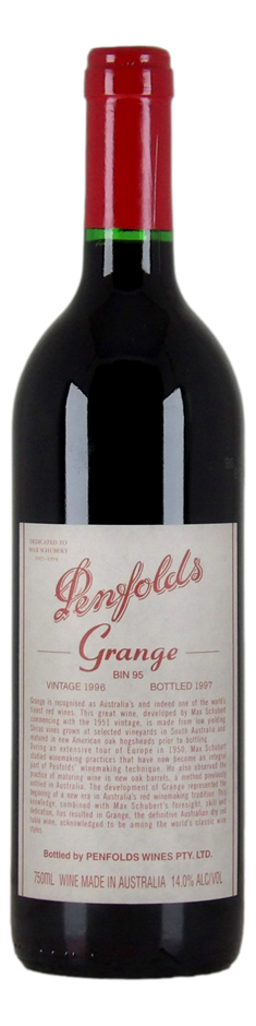 Penfolds Bin 95 Grange 1996 (1x 750mL), SA.