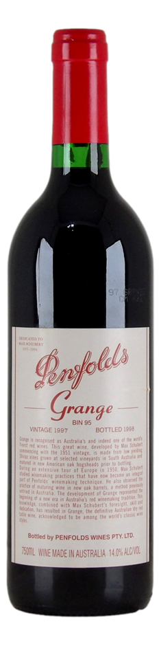 Penfolds Bin 95 Grange 1997 (1x 750mL), SA.