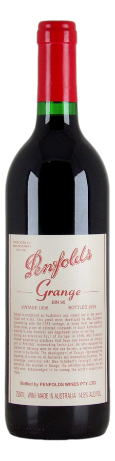 Penfolds Bin 95 Grange 1998 (1x 750mL) SA.