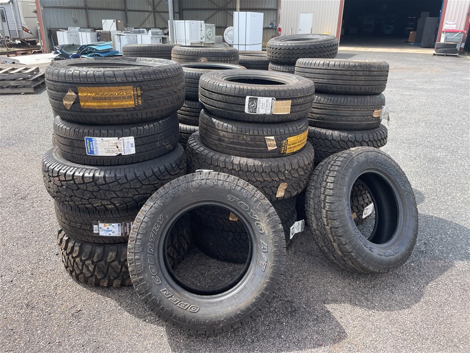 <p>Mixed lot of Mostly New Tyres</p>