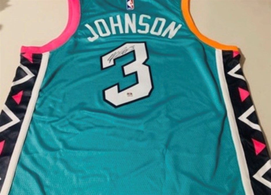 Keldon Johnson signed Nike Jersey - San Antonio Spurs -PSA/DNA