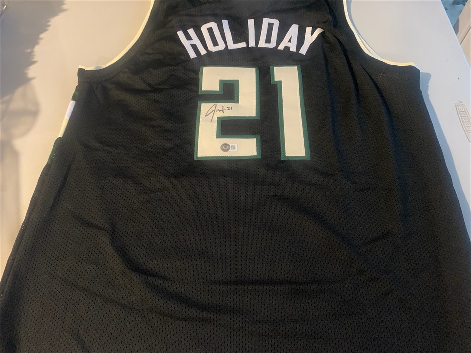 Jrue Holiday signed Jersey 2021 , 2024 NBA champion