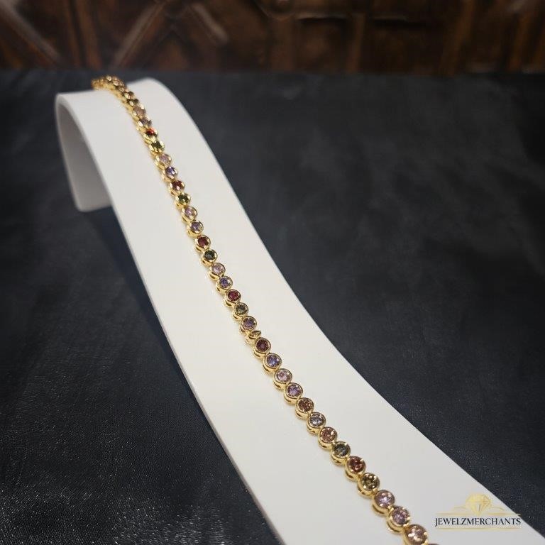 22K/Italy Gold Filled Bracelet -(Stamped 22K/Italy)-Warranty Quality-Gift
