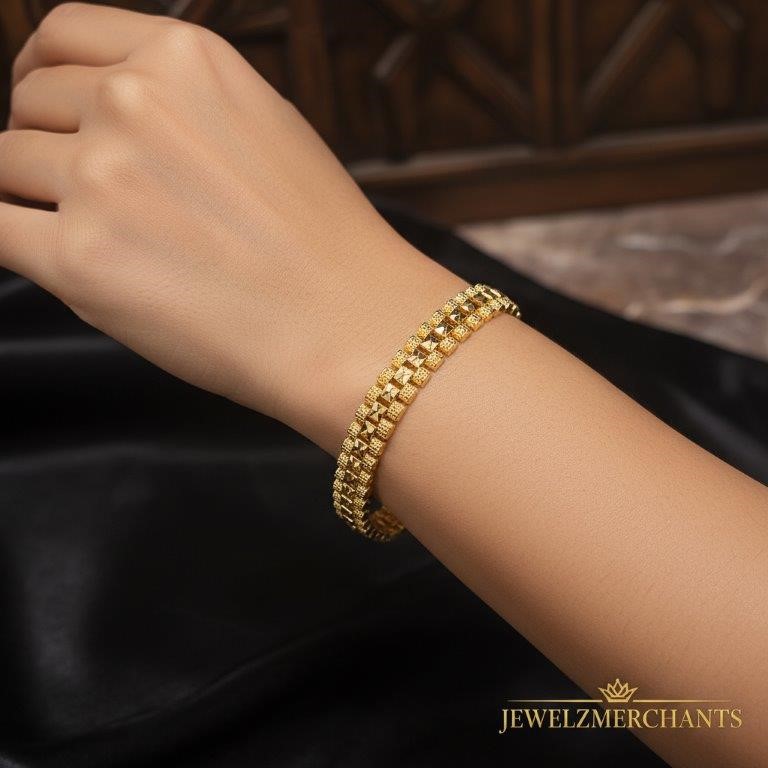 22K/Italy Gold Filled Bracelet -(Stamped 22K/Italy)-Warranty Quality-Gift