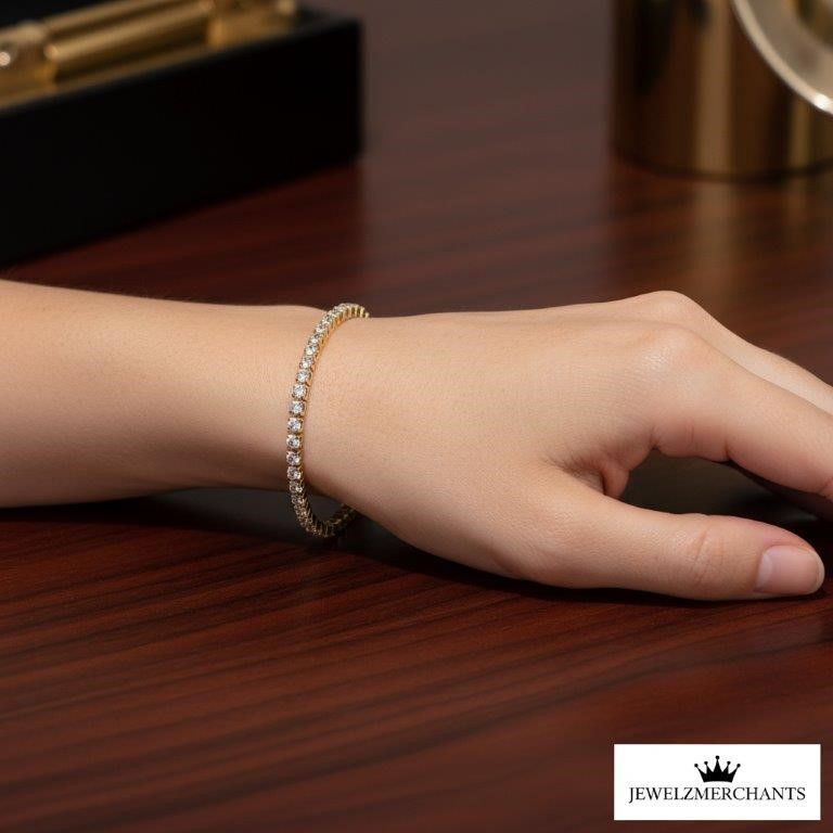 22K/Italy Gold Filled Bracelet -(Stamped 22K/Italy)-Warranty Quality-Gift