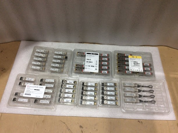 Mixed Brand and Model Transceiver Modules (Lot of 54)
