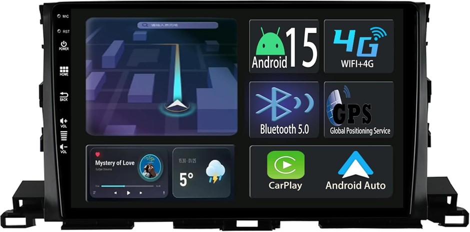 [4+64GB] Keconsing 10.1" Android 14 Autoradio for Toyota Highlander Kluger