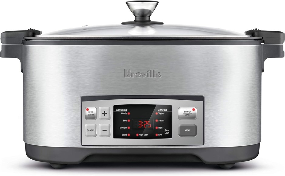 BREVILLE The Searing Slow Cooker, Model No.: LSC650BSS. NB: Minor Use & Sli