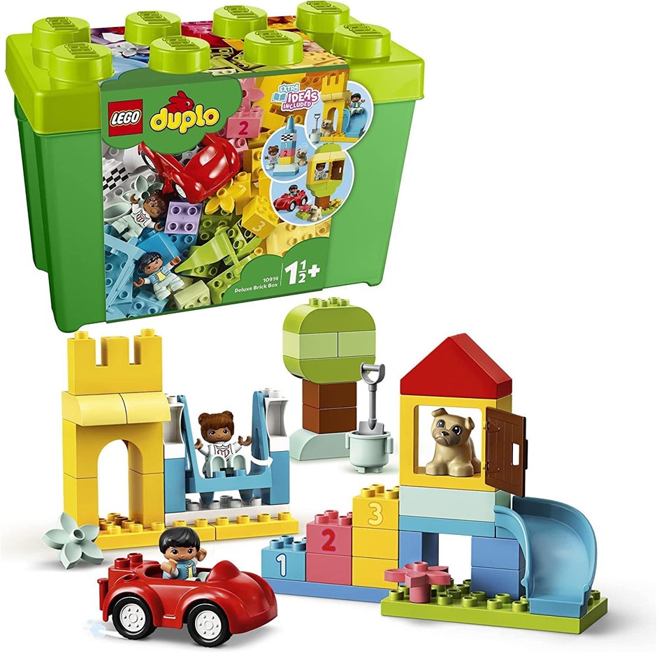LEGO Duplo Classic Deluxe Brick Box Starter Set, 85pc, Ages 18 Months+, 109