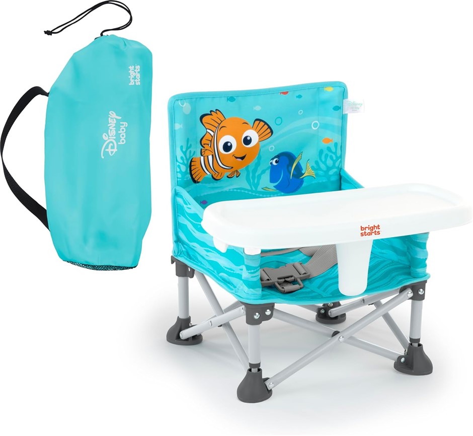 Bright Starts Disney Finding Nemo Pop 'N Sit Portable Booster, Indoor/Outdo