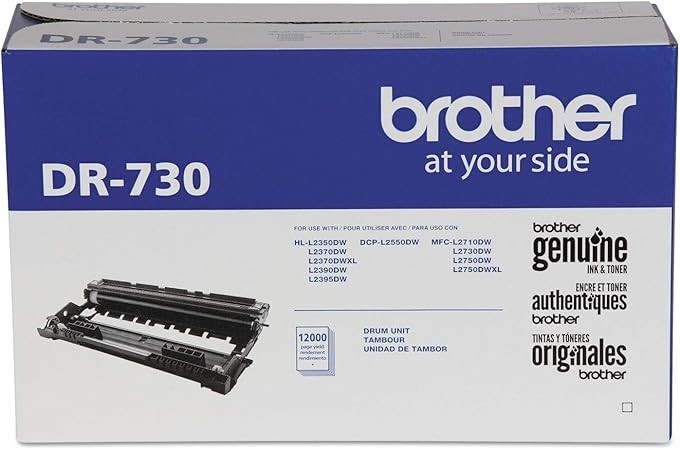 Brother Genuine DR730 Drum Unit, Up to 12,000 Page Yield (Not a Toner). NB: