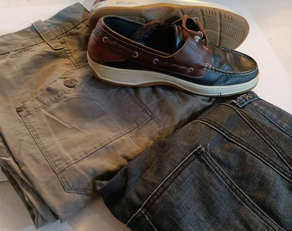 Sebago Docksiders 39 Minor Use, Renuar Man & Urban Supply Jeans Used 34-36
