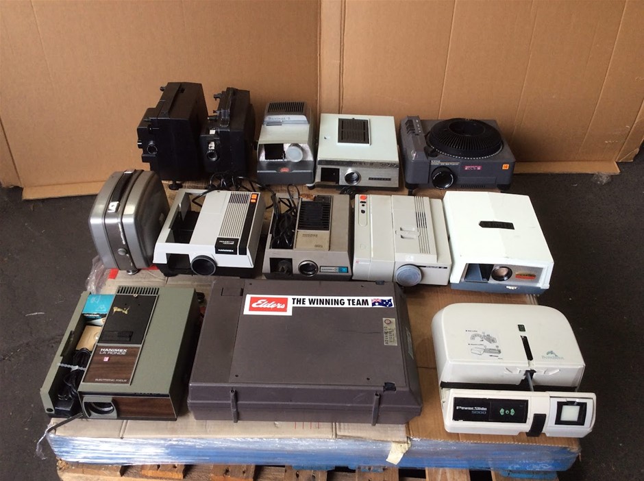 Kodak, Hanimex And Vintage Slide Projectors Mixed Lot