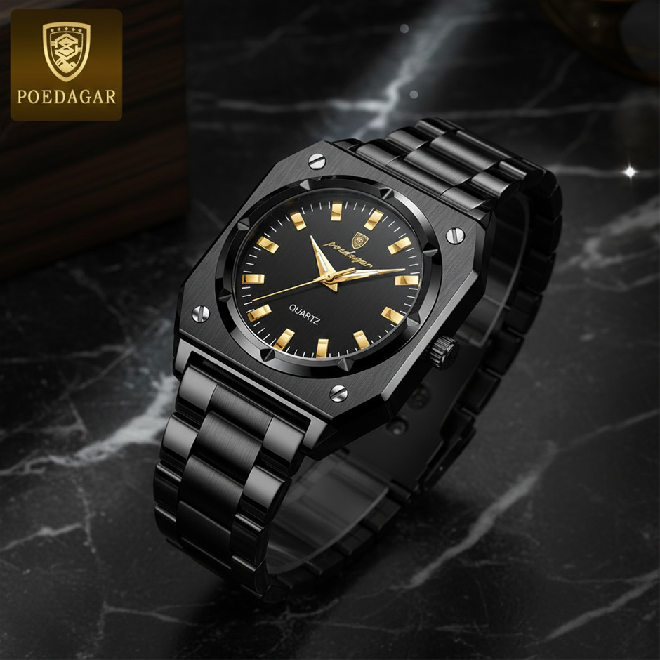 High Quality Simulated Diamond Men's Poedagar Watch-include box original