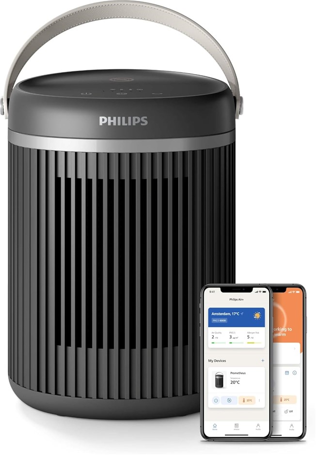 PHILIPS 3000 Series Energy Efficient Connected Fan Heater 2000W, Up to 50%