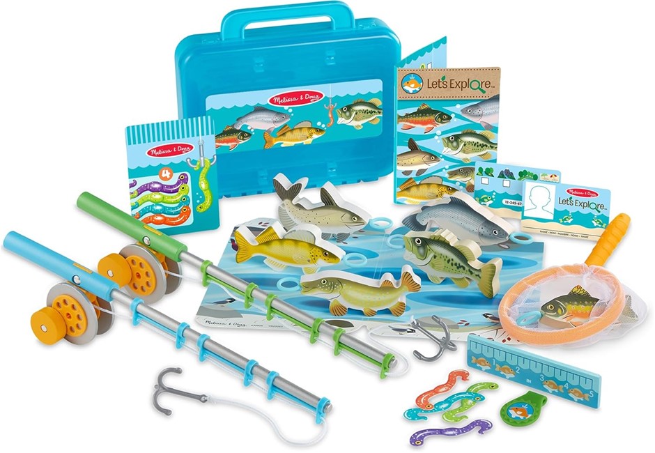 MELISSA & DOUG Let's Explore Fishing Play Set.