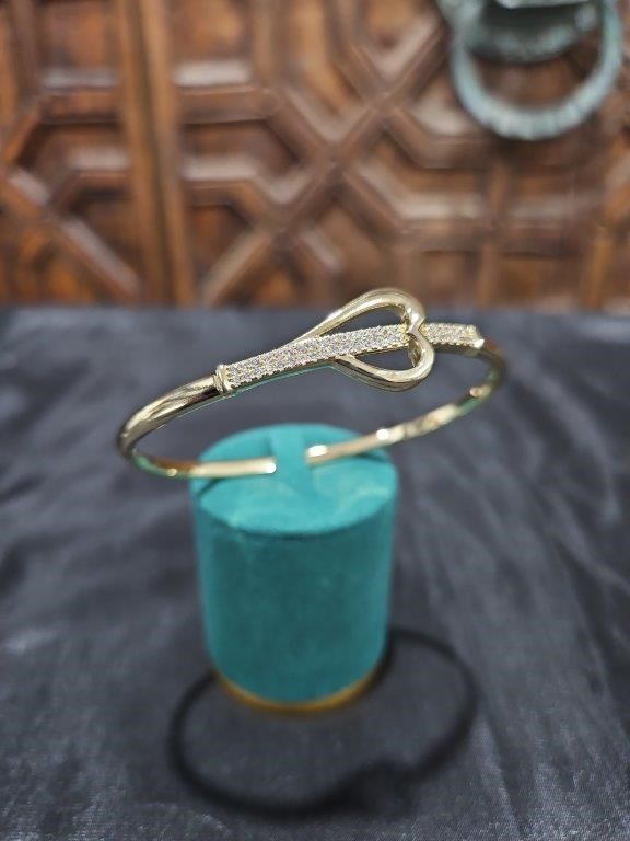 18K/Italy Gold Filled Bangle -(Stamped 18K/Italy)-Warranty Quality-Gift