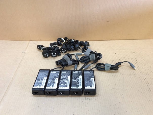 Lenovo 90W Large Round Pin Laptop Chargers (Lot of 5)