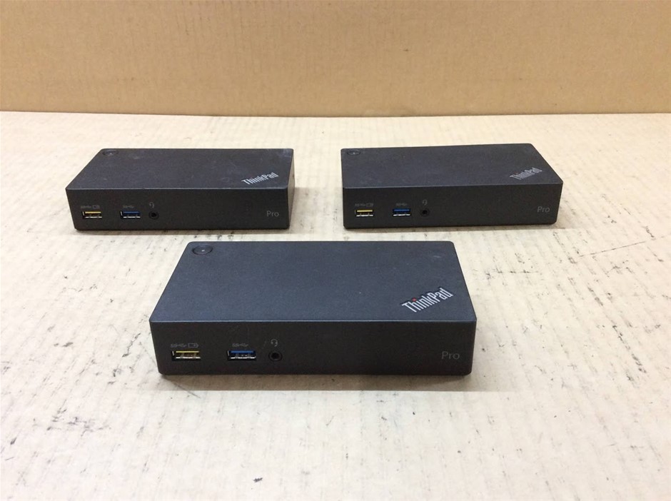 Lenovo ThinkPad USB 3.0 Pro Dock DK1522 Docking Station (Lot of 3)