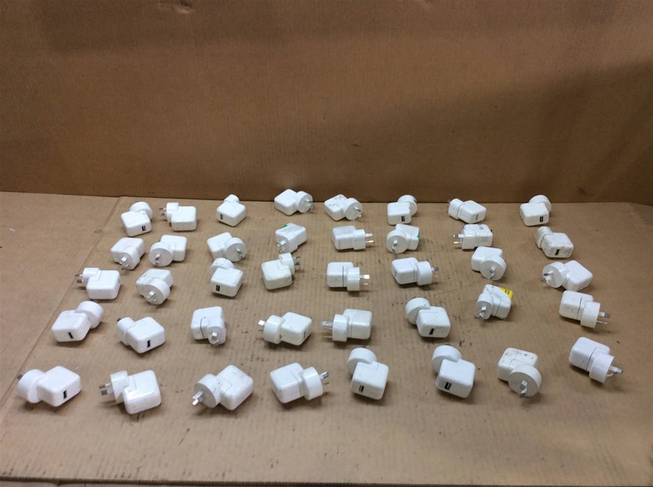 Mixed Apple USB Power Adapters And Wall Chargers