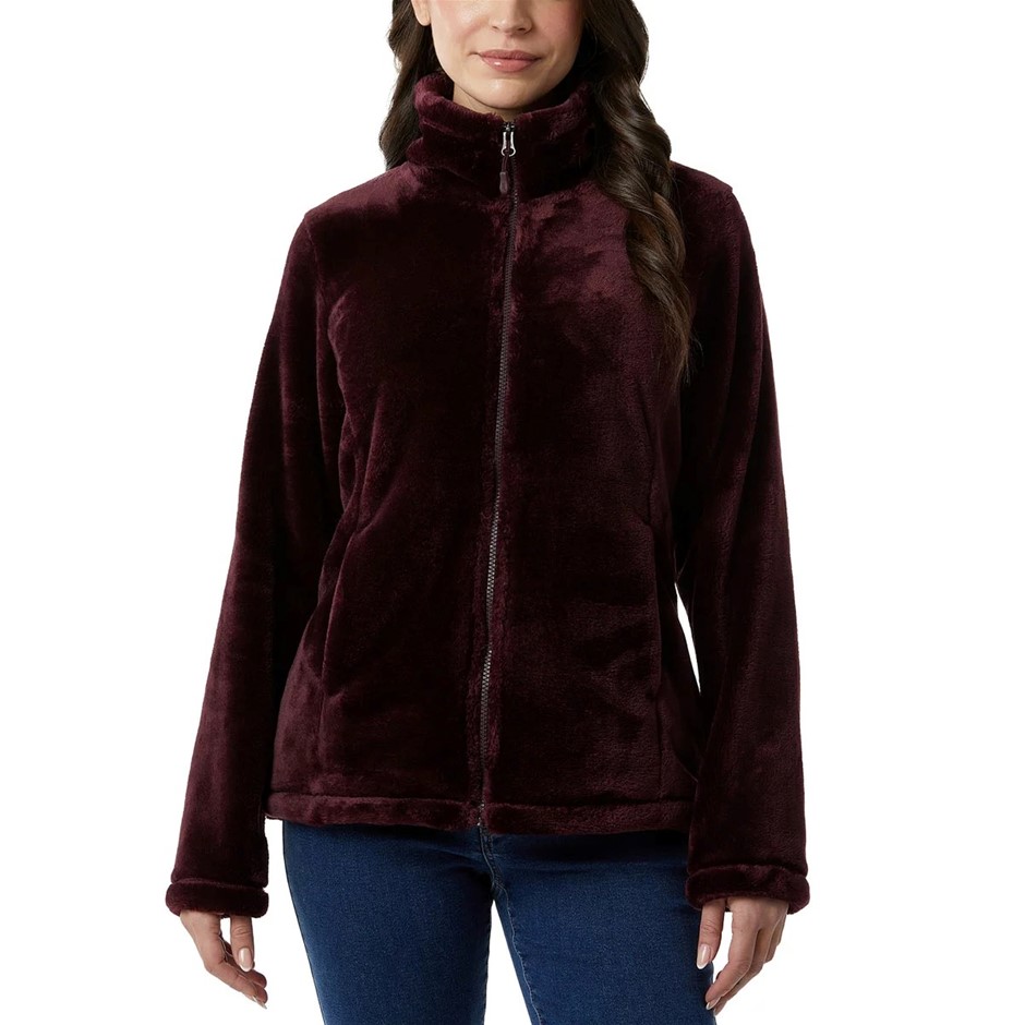 32DEGREES Women's Faux Fur Jacket, Size M, Purple.