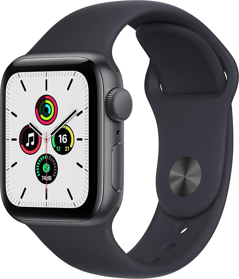 APPLE Watch SE (GPS, 40mm) - Space Grey Aluminium Case with Midnight Sport