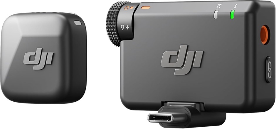 DJI Mic Mini (1 TX + 1 RX), Ultralight, Detail-Rich Audio, Noise Cancelling