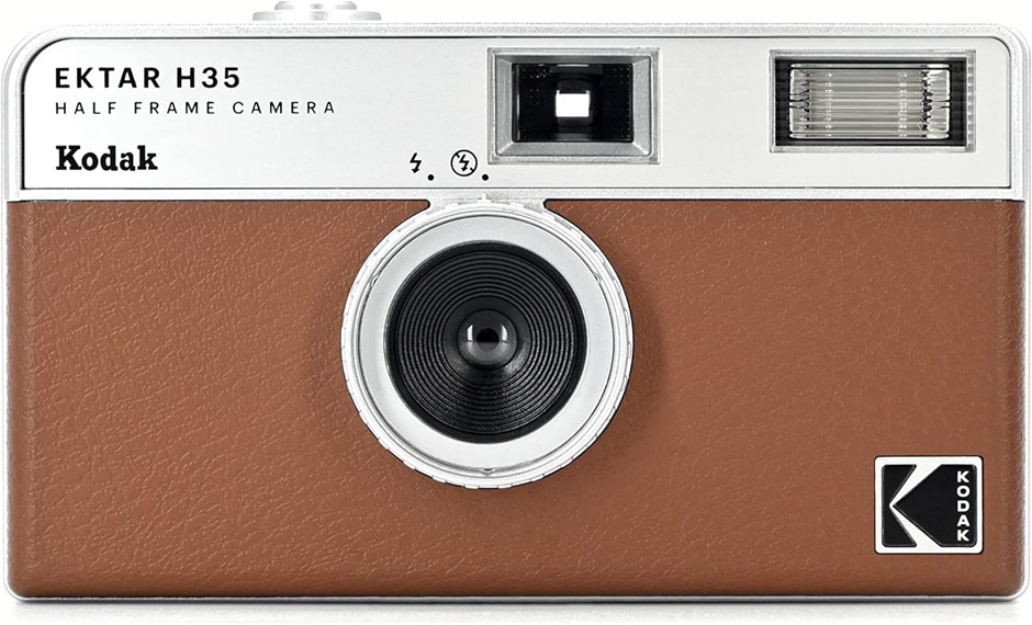 KODAK Ektar H35 Half Frame Camera, Brown.