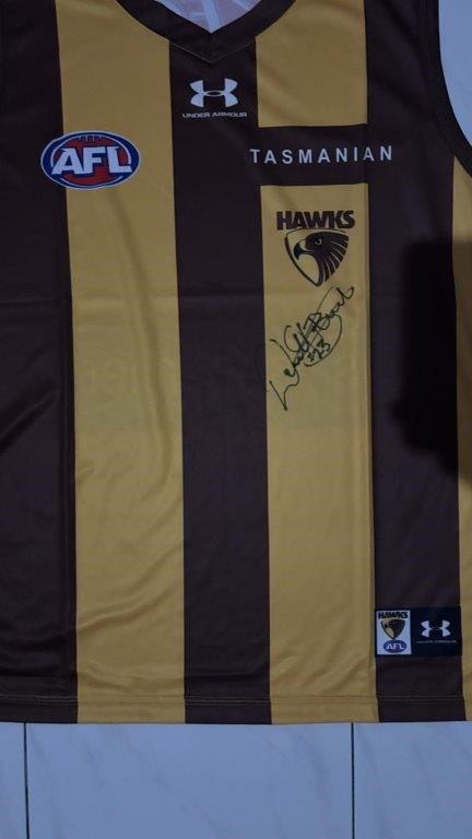 DERMOTT BRERETON SIGNED HAWKS GUERNSEY