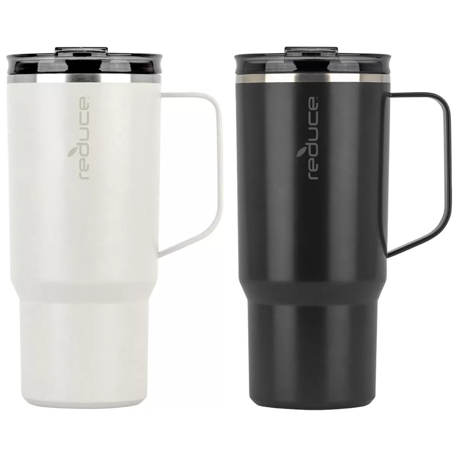 REDUCE Hot1 Travel Mugs 2-Piece, 710ml, Black & White. N.B: Not in original