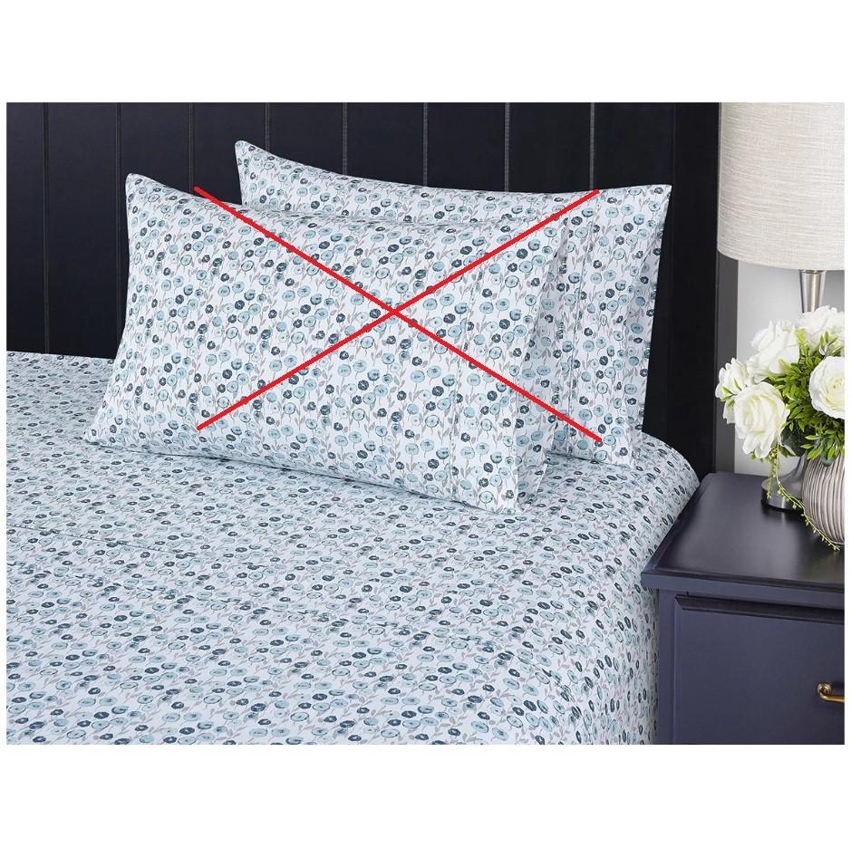 SOUTHPOINT Flat Sheet, Queen, Valerie Floral. N.B: Fitted sheet & pillowcas