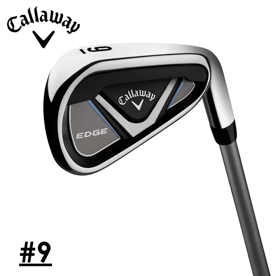 CALLAWAY Edge Men's Piece Right Handed Regular Flex Golf Club, No. 9