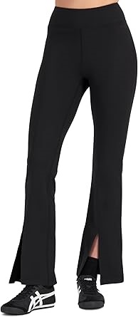 CHAMPION Women's C-Fit Split Flared Legging, Size S, Black, CQQHN. Buyers