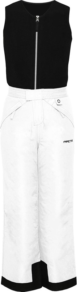 ARCTIX Kids Limitless Fleece Top Bib Overalls, Large Husky(14/16), White,