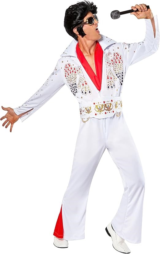 Elvis Deluxe Costume for Adults, Elvis Presley Size XL(40-42), 889050. Buy