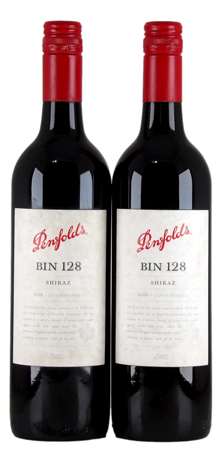 Penfolds Bin 128 Shiraz 2008 (2x 750mL) SA