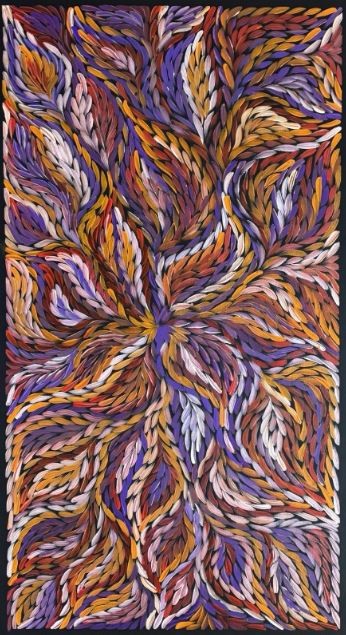 Original Authentic Aboriginal Painting Rosemary Petyarre - Bush Yam