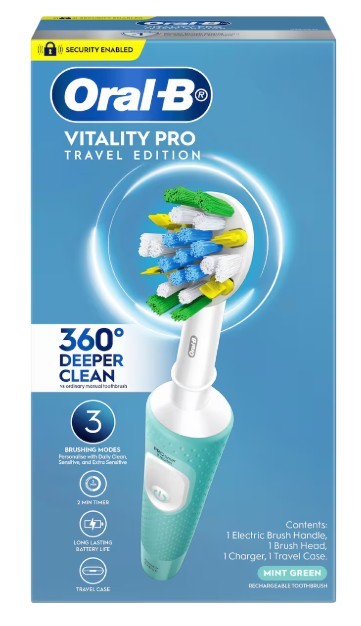 Oral-B Pro 300 Extra Sensitive Clean Electric Toothbrush, Mint Green