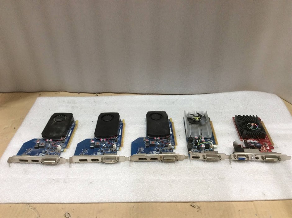 Mixed NVIDIA And ASUS Graphics Cards (Lot of 5)
