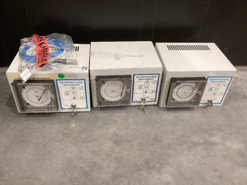 3 x Quantum Scientific QS1000 Recording Alarm Systems