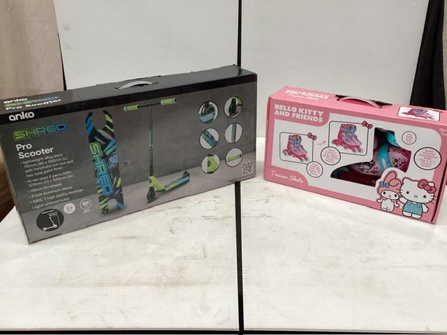 Hello Kitty Roller Skate And Shred Scooter