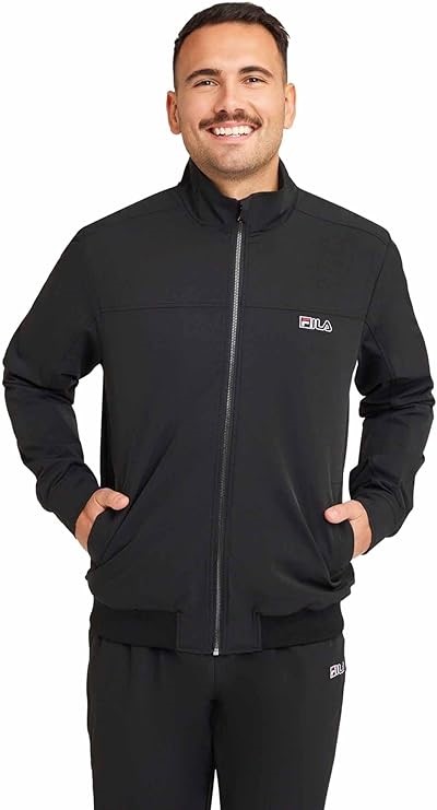 FILA Men's Classic 2.0 Jacket, Size L, Black, ASJ13087. RRP: $140. Buyers