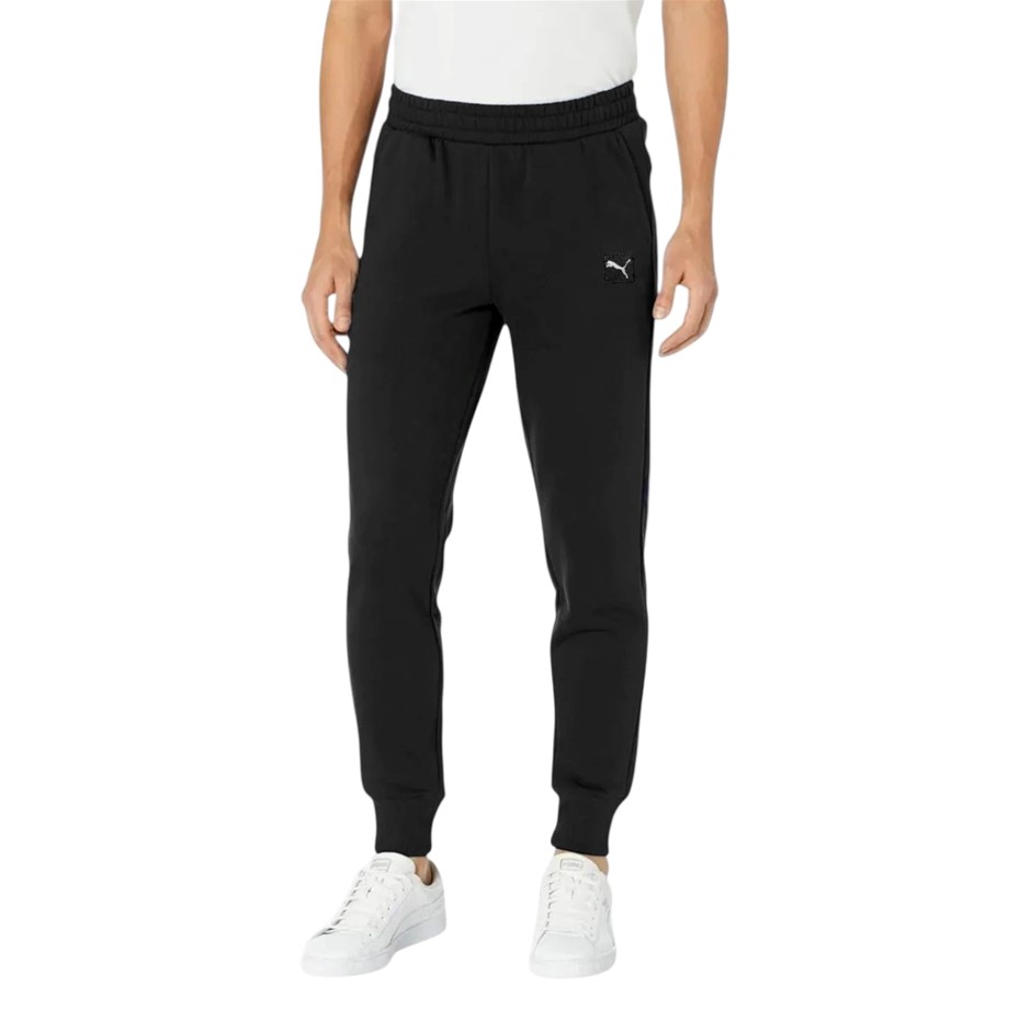 PUMA Men's ESS Elevated Fleece Pants, Size L, Black (01), 199182. NB: may h